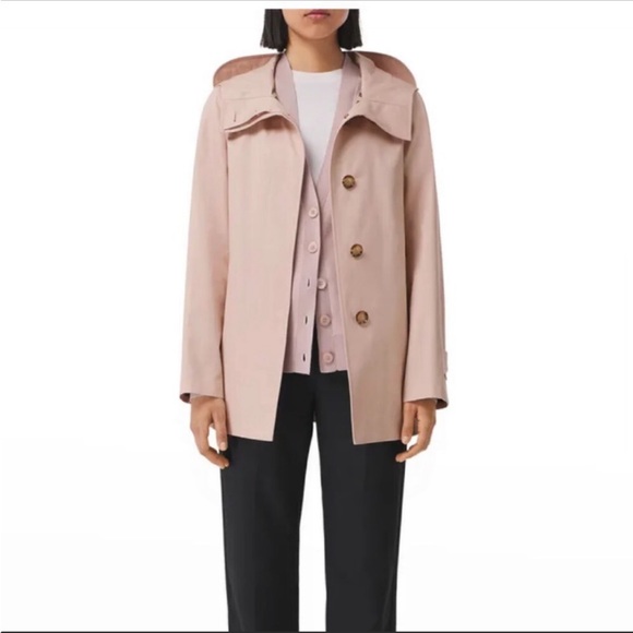 Burberry Gabardine Coat- Beige/ Blush - Picture 5 of 11